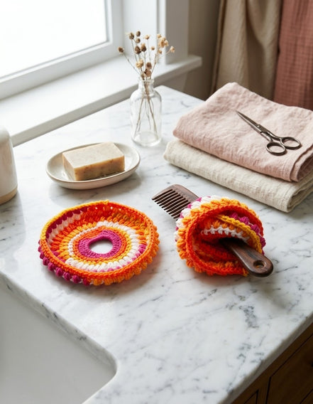 The Fluffy Scrunchie — Crochet Pattern (PDF)