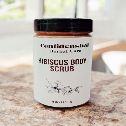 Hibiscus Body Scrub/Herbal Hibiscus Body Scrub