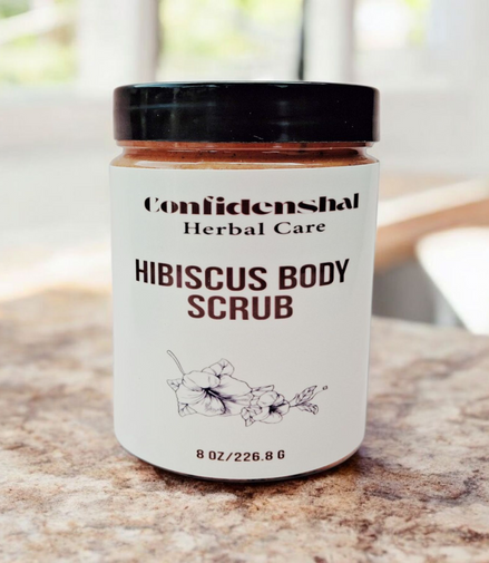 Hibiscus Body Scrub/Herbal Hibiscus Body Scrub