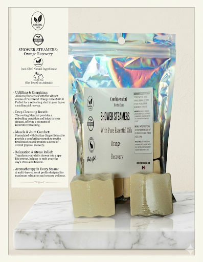 Orange Shower Steamer – Recovery & Renewal