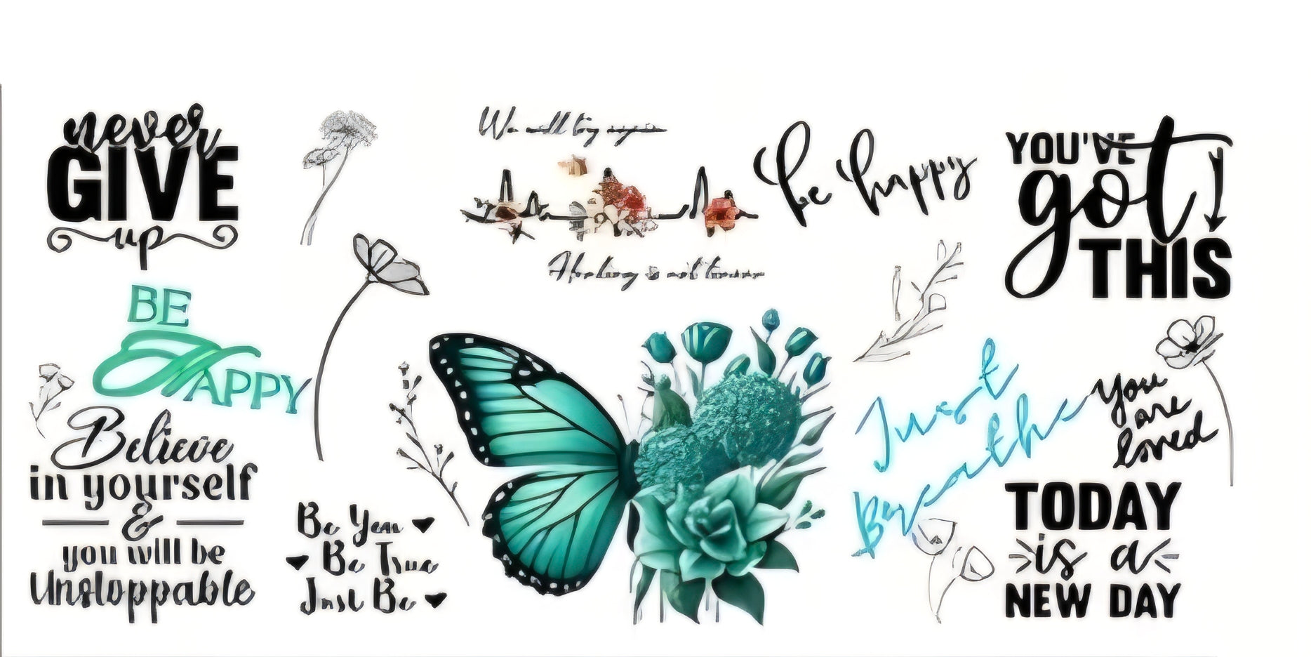 Butterfly Tumbler Wrap