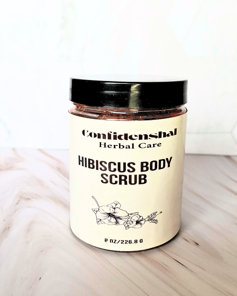 Hibiscus Body Scrub/Herbal Hibiscus Body Scrub