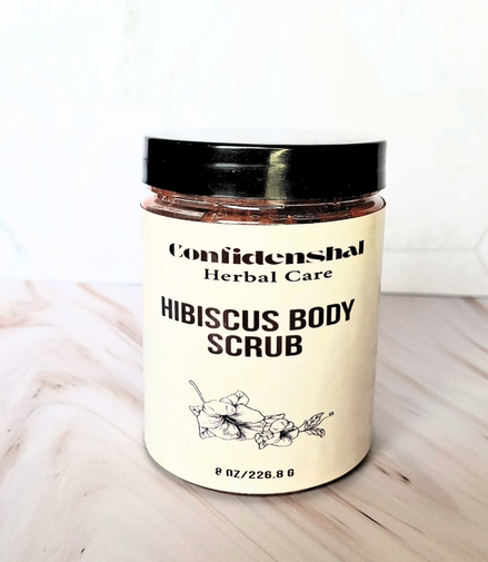 Hibiscus Body Scrub/Herbal Hibiscus Body Scrub
