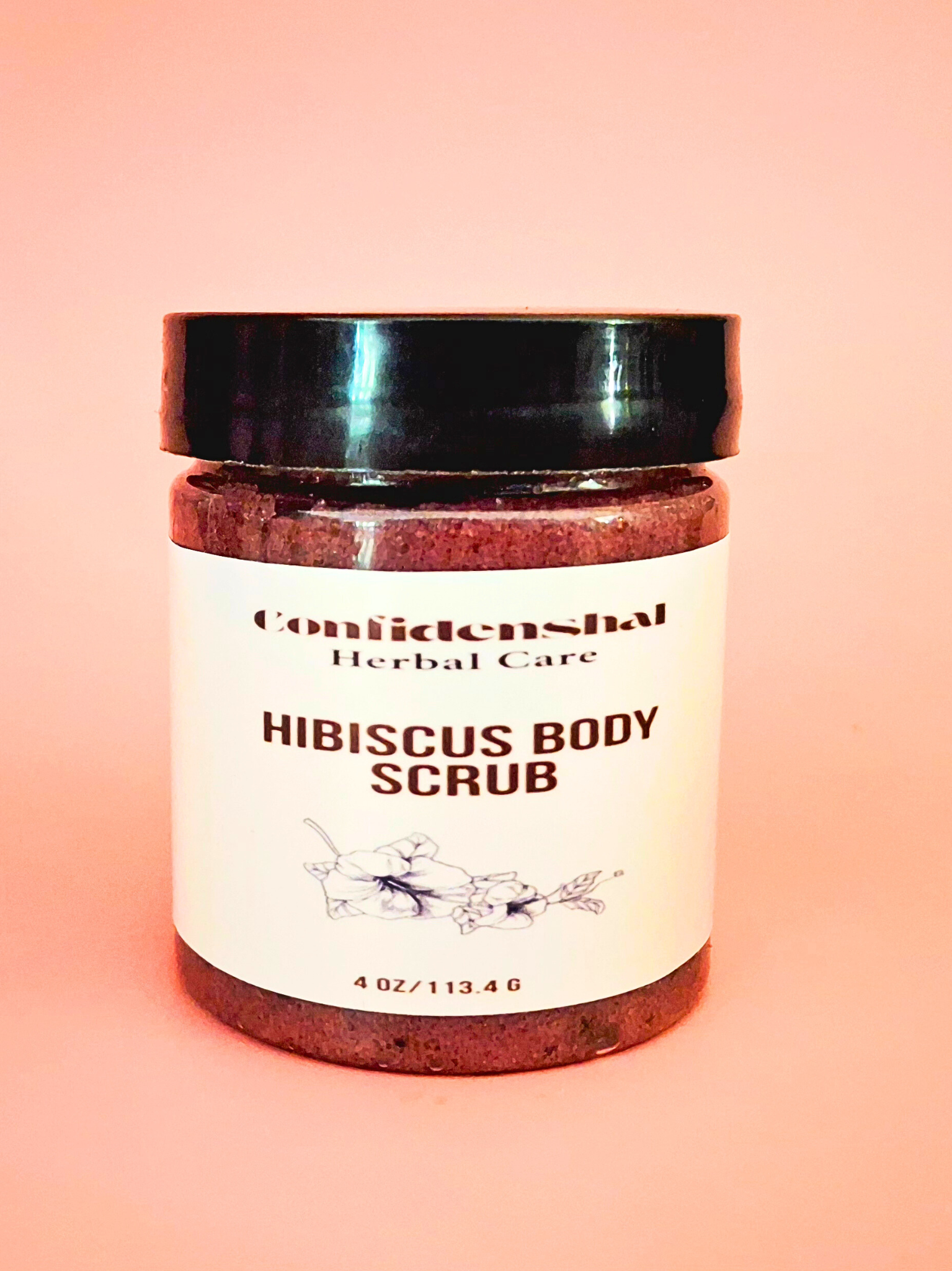 Hibiscus Body Scrub/Herbal Hibiscus Body Scrub