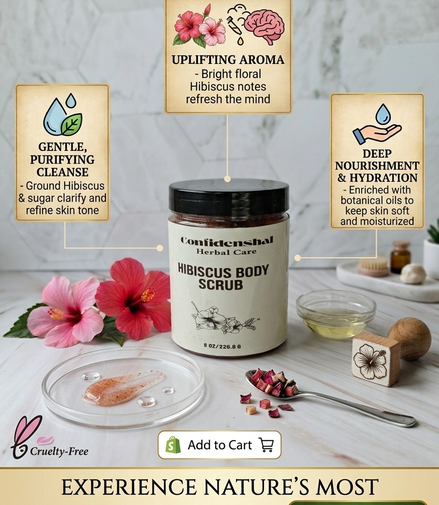 Hibiscus Body Scrub/Herbal Hibiscus Body Scrub